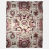 Gewatteerd abstract ontwerp fleece deken (Voorkant)