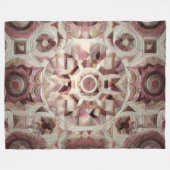 Gewatteerd abstract ontwerp fleece deken (Voorkant (Horizontaal))