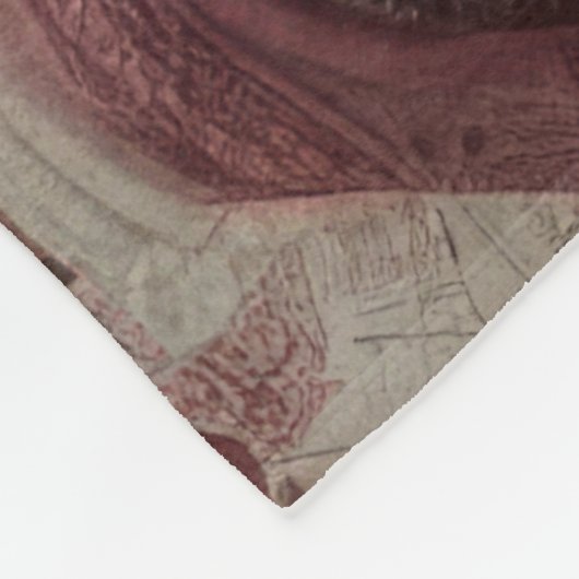 Gewatteerd abstract ontwerp fleece deken (Hoek)