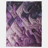 Gewatteerd abstract ontwerp fleece deken (Voorkant)