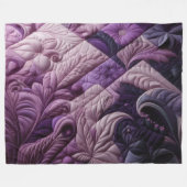 Gewatteerd abstract ontwerp fleece deken (Voorkant (Horizontaal))
