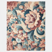 Gewatteerd abstract ontwerp fleece deken (Voorkant)