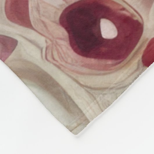 Gewatteerd abstract ontwerp fleece deken (Hoek)