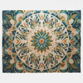 Gewatteerd abstract ontwerp fleece deken (Voorkant (Horizontaal))