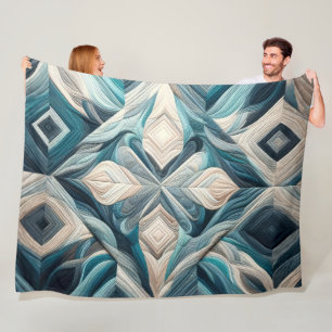 Gewatteerd abstract ontwerp fleece deken