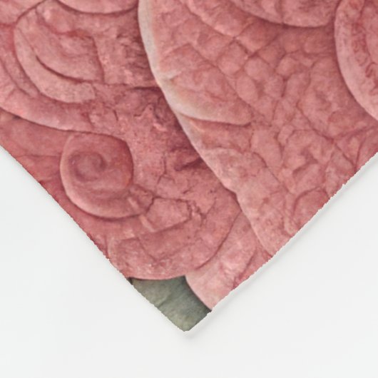 Gewatteerd abstract ontwerp fleece deken (Hoek)