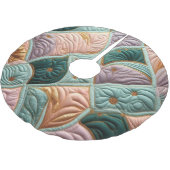 Gewatteerd abstract ontwerp kerstboom rok (Gekanteld)