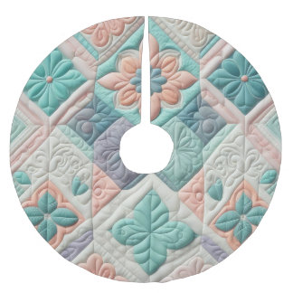 Gewatteerd abstract ontwerp kerstboom rok