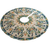 Gewatteerd abstract ontwerp kerstboom rok (Gekanteld)