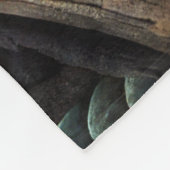 Gewatteerd Blauwgroen Blauw Goud Abstract Ontwerp Fleece Deken (Hoek)