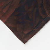 Gewatteerd Bourgondisch bloemontwerp Fleece Deken (Hoek)