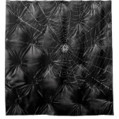 Gewatteerd fluweel met spinnenweb douchegordijn (Voorkant)