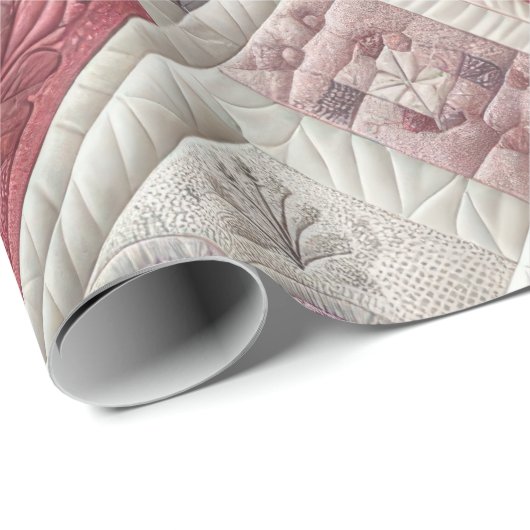 Gewatteerd hartontwerp cadeaupapier (Rol Hoek)