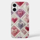 Gewatteerd hartontwerp Case-Mate iPhone case (Achterkant)