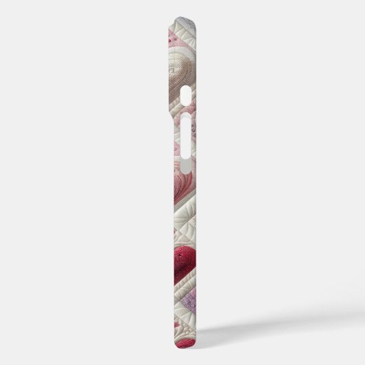 Gewatteerd hartontwerp Case-Mate iPhone case (Achterkant / Links)