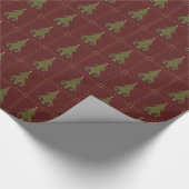 Gewatteerd kerstinpakpapier cadeaupapier (Hoek)