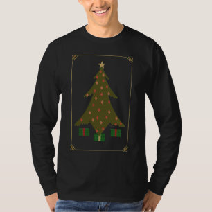 Gewatteerd kerstmannenoverhemd voor donkere shirts