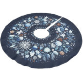 Gewatteerd Patroon Blauw en Wit Kerstmis Kerstboom Rok (Gekanteld)