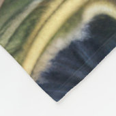 Gewatteerde Abstracte pauwenveer Fleece Deken (Hoek)