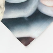 Gewatteerde Abstracte Peacock Feather Fleece Deken (Hoek)