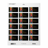 Gewatteerde Adresetiketten Etiket (Full Sheet)