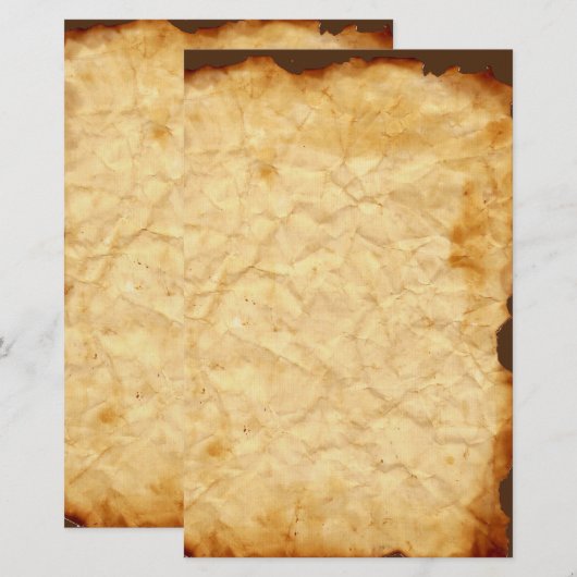 Gewatteerde banketbakkerij briefpapier (Voorkant / Achterkant)