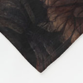 Gewatteerde berglandschap Scène Blauw Fleece Deken (Hoek)