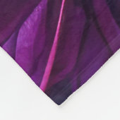 Gewatteerde Blauw Paarse Roze Bladeren Design Fleece Deken (Hoek)