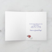 Gewatteerde bloemen Notecard Kaart (Binnen)