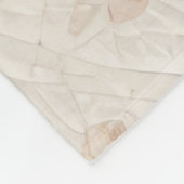 Gewatteerde bloemen ontwerp fleece deken (Hoek)