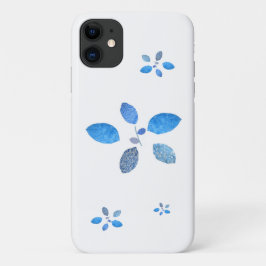 Gewatteerde bloemen op wit Case-Mate iPhone case