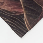 Gewatteerde Bourgogne Goud Abstract Design Fleece Deken (Hoek)