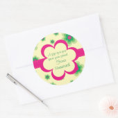 Gewatteerde Floral Gift Sticker (Envelop)