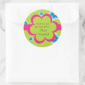 Gewatteerde Floral Gift Sticker (Tas)