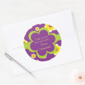 Gewatteerde Floral Gift Sticker (Envelop)