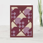 Gewatteerde Harten Kaart (Voorkant)