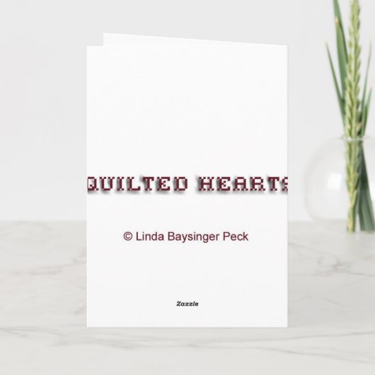 Gewatteerde Harten Kaart (Achterkant)