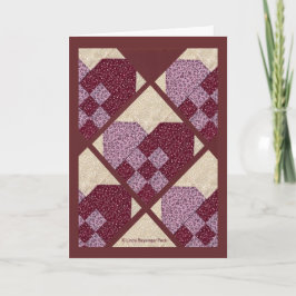 Gewatteerde Harten Kaart