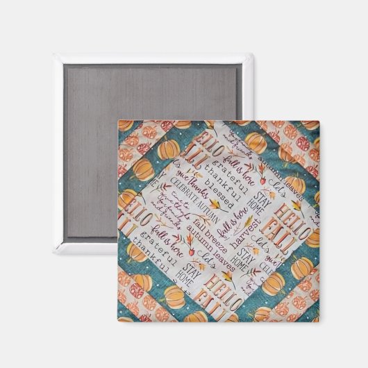 Gewatteerde Herfst Magneet (Voorkant / Achterkant)