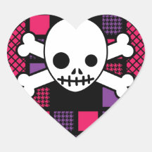 Gewatteerde Houndstooth & Skulls