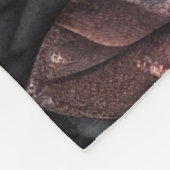 Gewatteerde iriserende bladeren ontwerp fleece deken (Hoek)