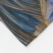 Gewatteerde iriserende bladeren ontwerp fleece deken (Hoek)