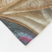 Gewatteerde iriserende bladeren ontwerp fleece deken (Hoek)