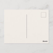 Gewatteerde kersenbloesem kunst op blauw Briefkaar Briefkaart (Achterkant)