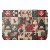Gewatteerde kerst Design Badmat (Voorkant)