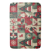 Gewatteerde kerst Design Badmat (Voorkant Verticaal)