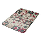 Gewatteerde kerst Design badmat (Gekanteld)