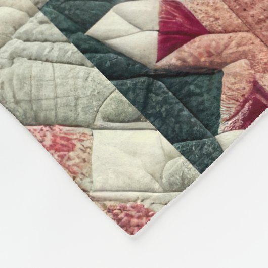 gewatteerde kerst Design fleece deken (Hoek)