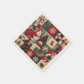 Gewatteerde kerst Design Servet (Hoek)