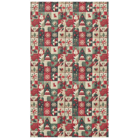 Gewatteerde kerst Design Tafelkleed (Voorkant)